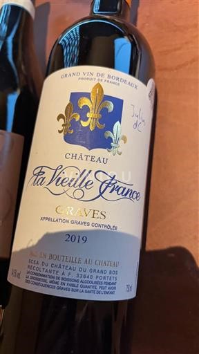 Bordeaux Graves Château La Vieille France 2019