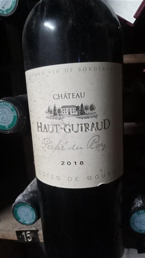 Burdeos Côtes-de-bourg Château Haut-Guiraud Péché du Roy 2018