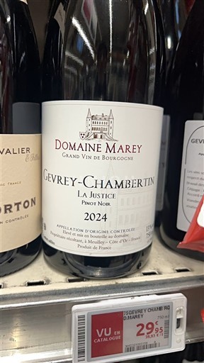 Burgundi Gevrey-Chambertin Domaine Marey La Justice 2024