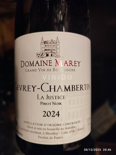 Borgogna Gevrey-Chambertin Domaine Marey La Justice 2024