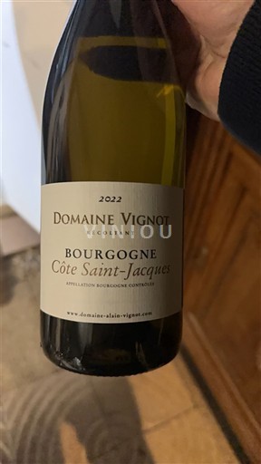 Bourgogne Domaine Vignot Côte Saint-Jacques 2022