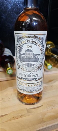 Bordeaux Sauternes Grand Cru Château Myrat 2001