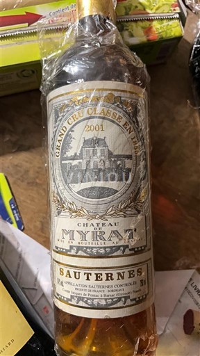 Bordo Сотерн Grand Cru Château Myrat 2001