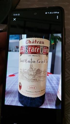 Bordéus Saint-Émilion Grand Cru Château La Grâce Dieu Les Menuts 2014