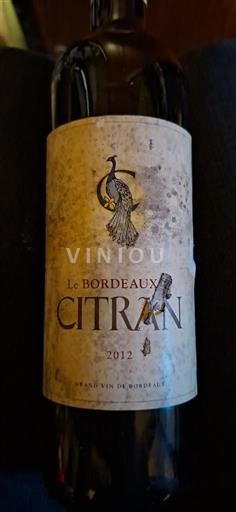 Bordéus Citran Le Bordeaux de Citran 2012