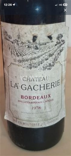 Bordeaux Château La Gacherie 1978
