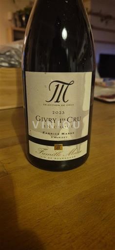 Burgundy Givry Premier Cru Famille Masse En Choué 2023