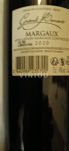 Bordeaux Margaux Grand Ormeau 2020
