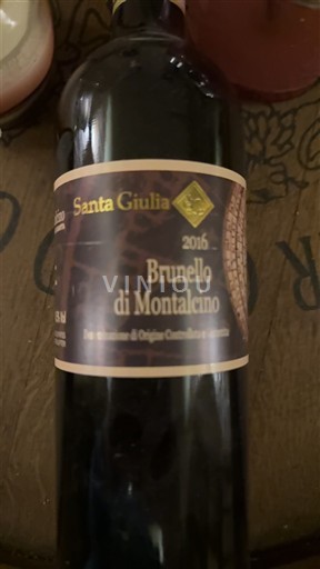 Toscana Brunello di Montalcino Santa Giulia 2016