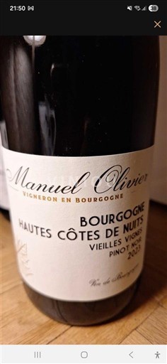 Bourgogne Không được chỉ định Manuel Olivier Vieilles Vignes 2023