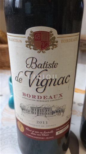 Bordeaux Batiste de Vignac 2011