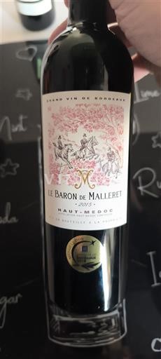 Bordeaux Haut-Médoc Le Baron de Malleret 2015