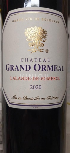 Bordo Lalande-de-Pomerol Grand Ormeau 2020