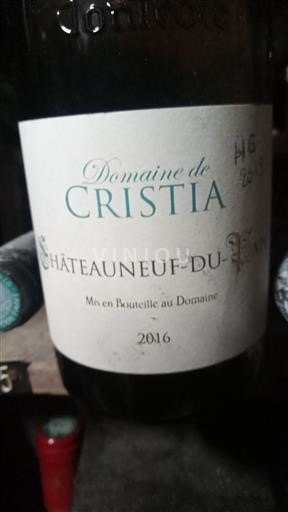 Rhônetal Châteauneuf-du-Pape Domaine Cristia 2016