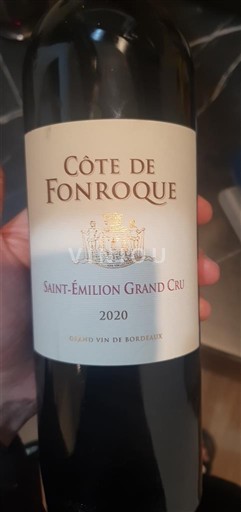 Bordeaux Saint-Émilion Grand Cru Grand Cru Côte de Fonroque 2020