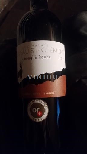 Valais Nespecifikováno Caveau St-Clément Humagne Rouge 2021