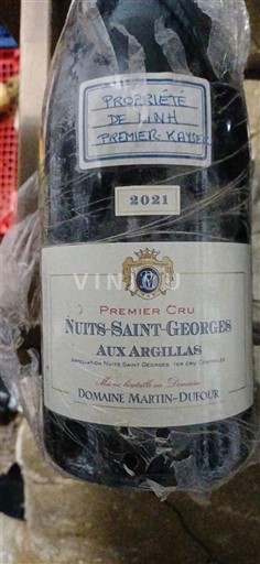 Burgundija Nuits-Saint-Georges Premier Cru Domaine Martin-Dufour Aux Argillas 2021