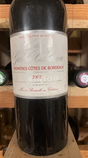 Bordeaux Prve obale Bordeauxa Château Garbes Cabanieu 2002