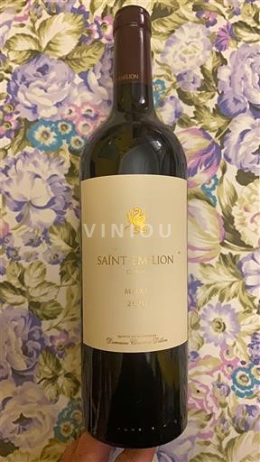 Bordeaux Saint-Émilion Domaine Cousin Galice 2021