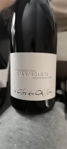 Vinos Rouge sec Le Bouquet des Garrigues Le Clos du Caillou 2021 Francia Valle del Ródano Côtes del Ródano AOC