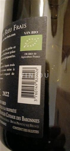Alpen und Rhônetal Coteaux des Baronnies Rieu Frais Rieu Frais 2022