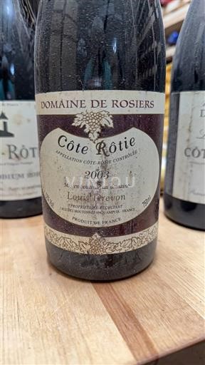 Rhônedalen Côte-rôtie Domaine Rosiers 2003