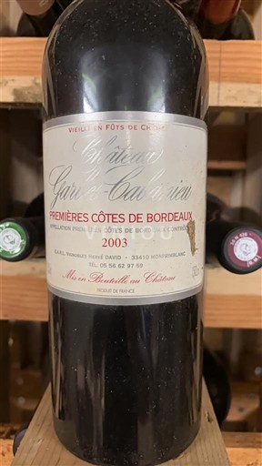 Bordeaux Prve obale Bordeauxa Château Garis-Cadeneau 2003