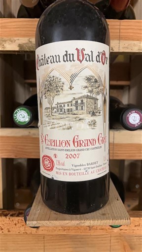 Bordeaux Saint-Émilion Grand Cru Grand Cru Château Val d'Or 2007