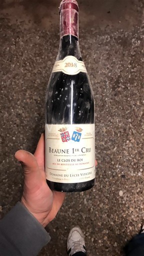 Weine Rouge sec Le Clos du Roi Domaine Lycée Viticole 2018 Frankreich Burgund Beaune AOC Premier Cru