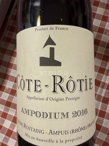 Rona dolina Côte-rôtie Domaine Rostaing Ampodium 2016