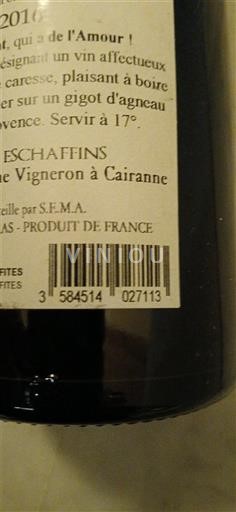 Rona dolina Cairanne Domaine Les Eschaffins 2016