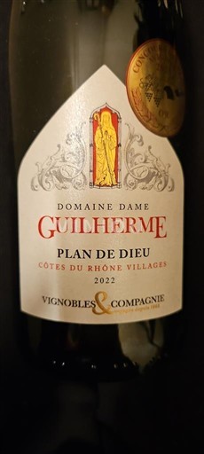 Rhônedalen Ospecificerad Domaine Dame Guilherme Plan de Dieu 2022