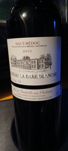 Bordeaux Haut-Médoc Château La Dame Blanche 2015