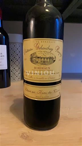 Burdeos Bordeaux Château Gelougey Rouge 2017