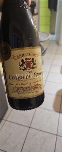 Vinos Rouge sec Cuvée des Lions 2005 Francia Valle del Ródano Côtes del Ródano AOC