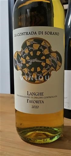 Wines Blanc sec Favorita La Contrada di Sorano 2020 Italy Piedmont Wines Langhe DOC