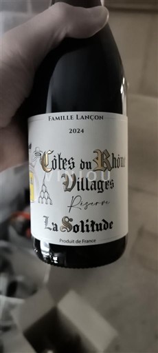 Valle del Ródano Côtes del Ródano Pueblos La Solitude Réserve 2024