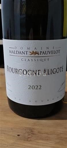 Bourgogne Bourgogne Aligoté Domaine Maldant Pauvelot Classique 2022