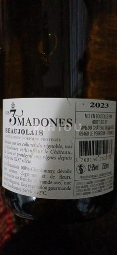 Beaujolais Les 3 Madones Cave du château des Loges 2023