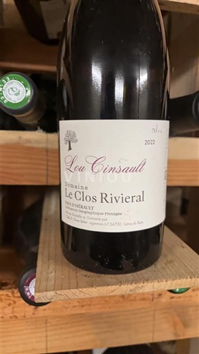 Languedoc Saint-Chinian Domaine Le Clos Rivieral Lou Cinsault 2022
