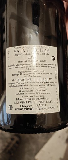 Rhône-dalen Saint-Joseph Les Vins de Vienne 2017