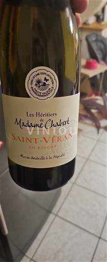 Bourgondië Saint-Véran Les Héritiers de Madame Chavet En Réponse 2023