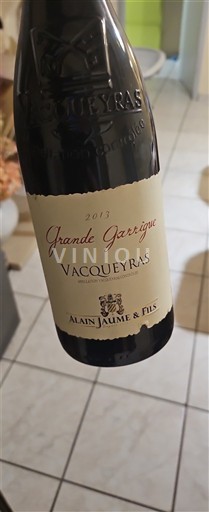Rhônedalen Vacqueyras Alain Jaume & Fils Grande Garrigue 2013