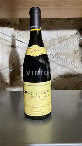 Burgundija Givry Premier Cru Michel Sarrazin et Fils Les Grands Prétants 2022
