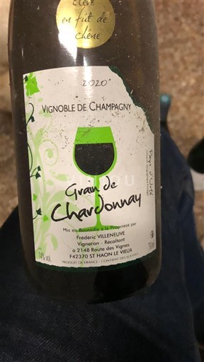 Loirevallei Vignoble de Champagny Grain de Chardonnay 2020