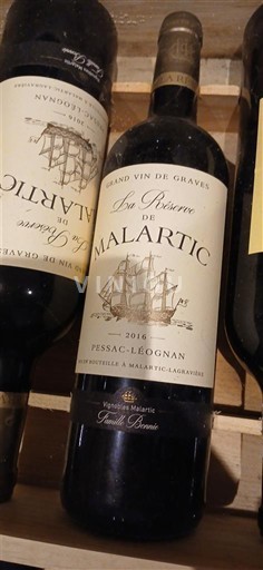 Bordeaux Pessac-Léognan LA RESERVE DE MALARTIC 2016