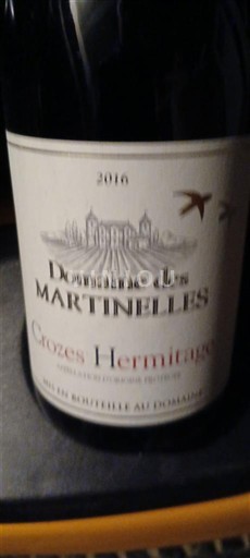 Valle del Ródano Crozes-Hermitage Domaine S Martinelles 2016