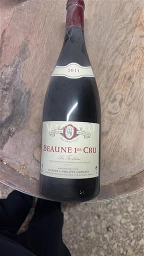 Weine Rouge sec Les Teurons Gilbert et Philippe Germain 2011 Frankreich Burgund Beaune AOC Premier Cru