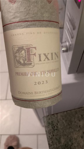 Bourgogne Fixin Premier Cru Domaine Berthaut-Gerbet Premier Cru - Les Hervelets 2023