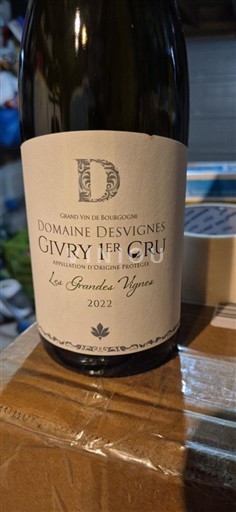 Burgundi Givry Premier Cru Domaine Svignes Les Prarons Vignes 2022